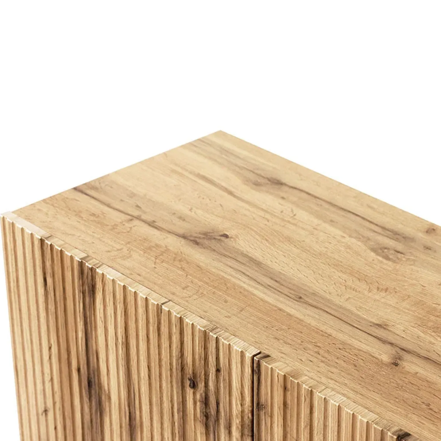 Vetrinetta 60x183h cm 1 anta moderna cannettato quercia Essence