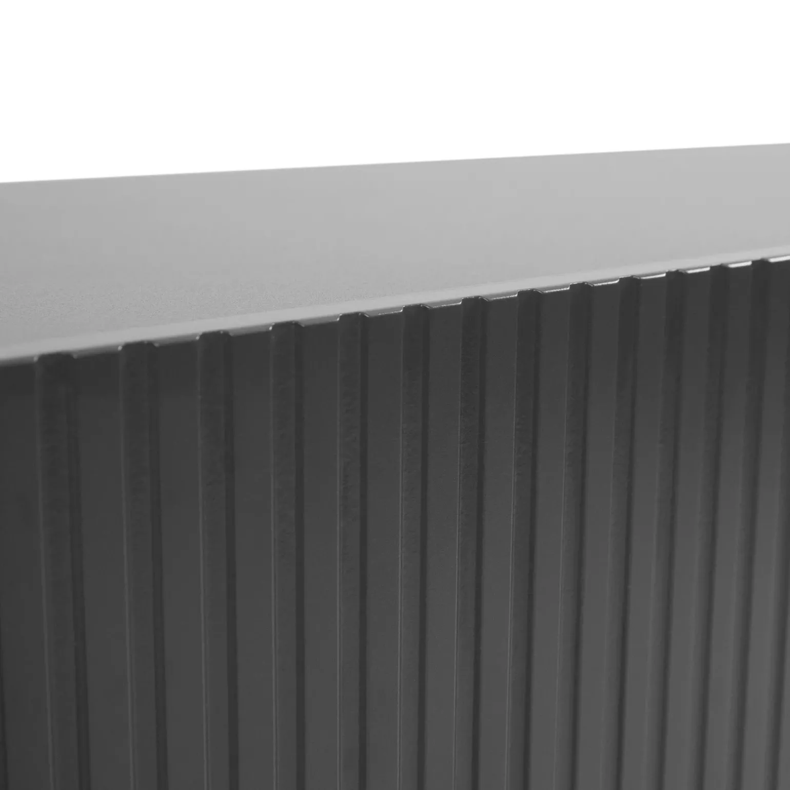 Vetrinetta 60x183h cm 1 anta moderna cannettato antracite Essence