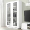 Vetrinetta 92x179h cm 2 ante soggiorno bianco lucido Spirit